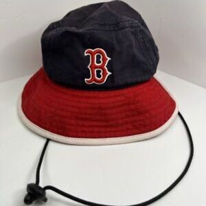Red Sox New Era draw string bucket hat. Men’s L EUC
